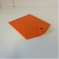 Voetplaat kunststof zwaar oranje Td12021205